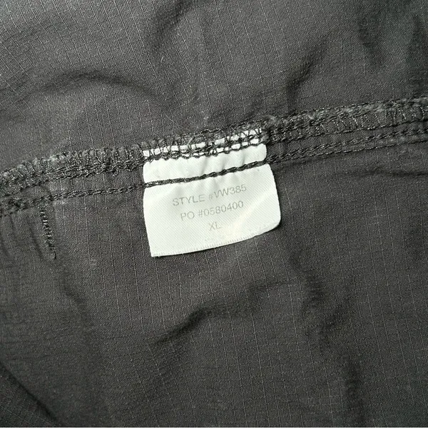 Vuori Vintage Ripstop Gray Raw Hem Elastic Waist Pull On Shorts Women’s Size XL - Image 6