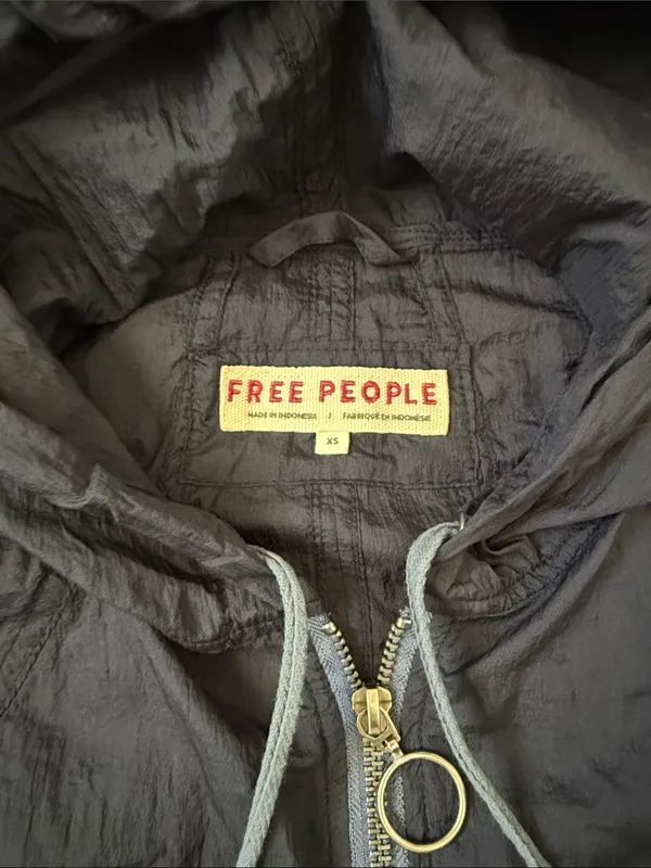 Free People Navy Windbreaker Size XS - Image 2