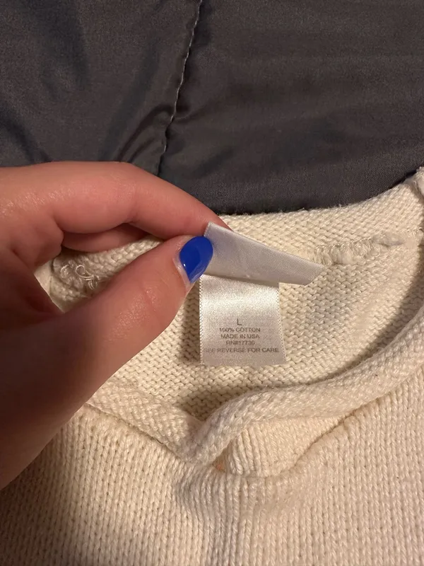Cream American Flag Sweater Cherokee - Image 4