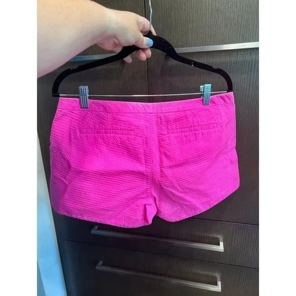 Lilly Pulitzer Textured Shorts barbie‎ pink 4" Pink Size 6 - Image 4