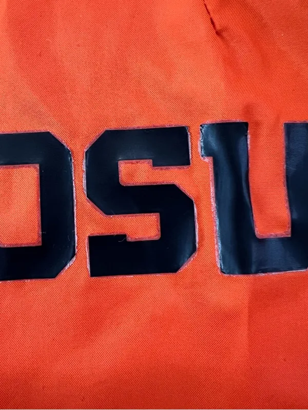 Columbia OSU Beavers Windbreaker Jacket Women’s M Orange Black Hooded NCAA - Image 2