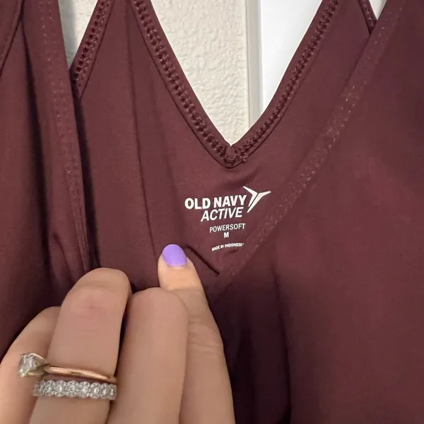 Old Navy Maroon Fitted Backless Camisole - Image 2