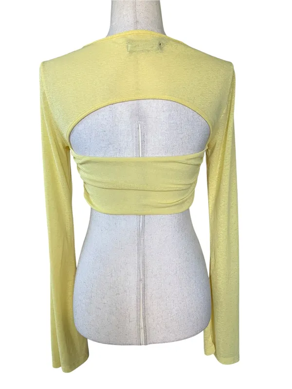 White Fox Boutique "What About Me" Long Sleeve Crop Top - Image 6