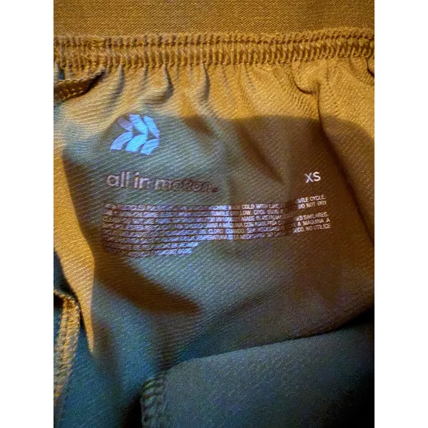 All In Motion‎ Tapered Pants Womens XS Olive Green High Rise Stretch Pull On NWT - Image 5