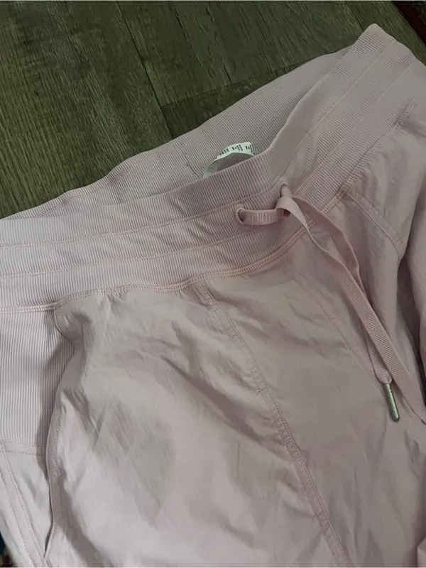 Lululemon Dance Studio Mid Rise Full Length Light Pink Jogger Pants - Image 8