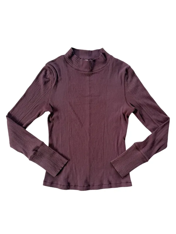 Intimately Free People The Dylan Mock Neck Tee size Medium - Image 2