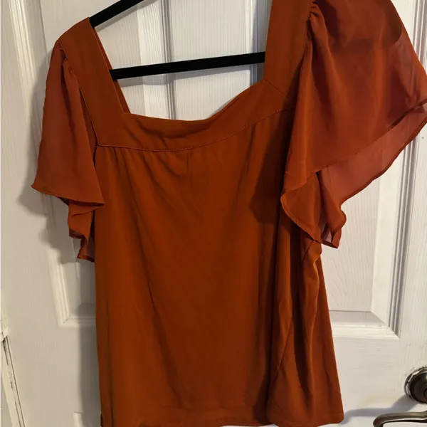 Women's Calvin Klein Rust Top - Image 4
