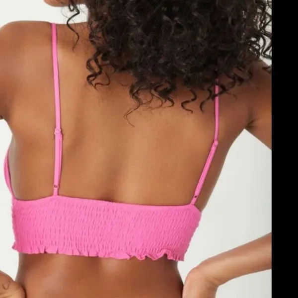 Garage Kyla keyhole cami top crop top Med Summer Festival Coachella Pink Rave - Image 2