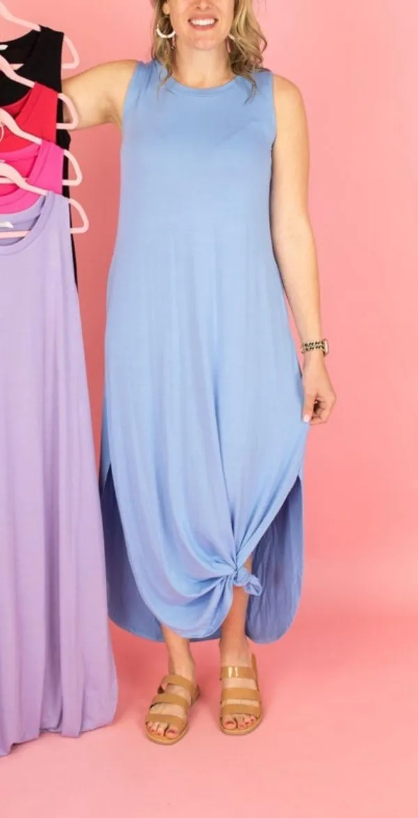 Zenana Hot Pink Tank Dress - Image 4