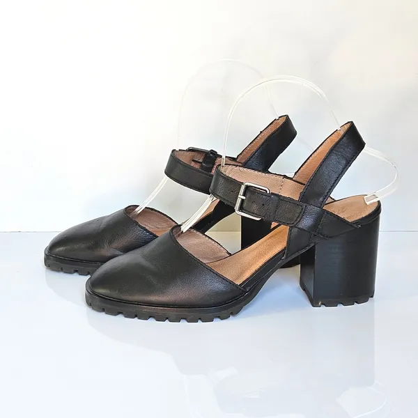 Madewell The Claudie Heeled Lugsole Mary Jane in Leather Size 8 - Image 6