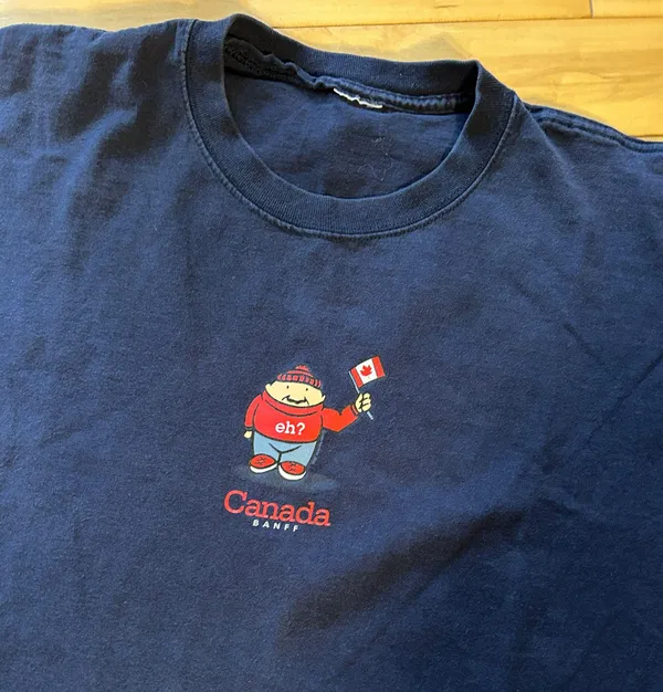 Vintage 1998 Banff Tee Blue Size XXL - Image 2