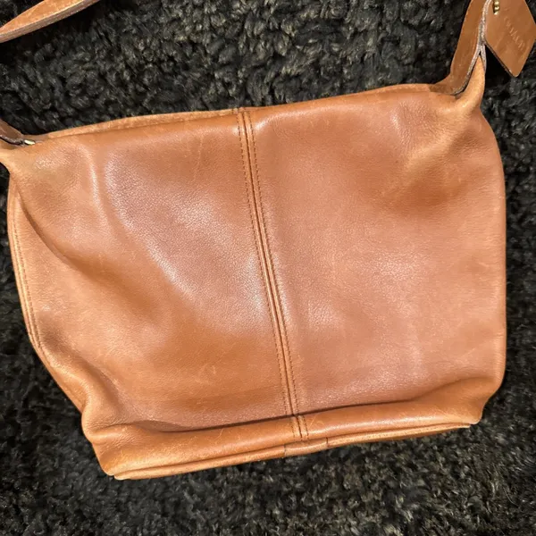 Vintage COACH 4148 Brown Leather Original SoHo Mini Bucket Shoulder Bag USA NICE - Image 9