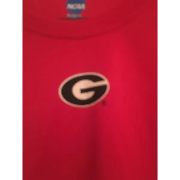NCAA Women's Juniors Shirt Georgia Bulldogs Activewear Size Large Red Black - Image 2