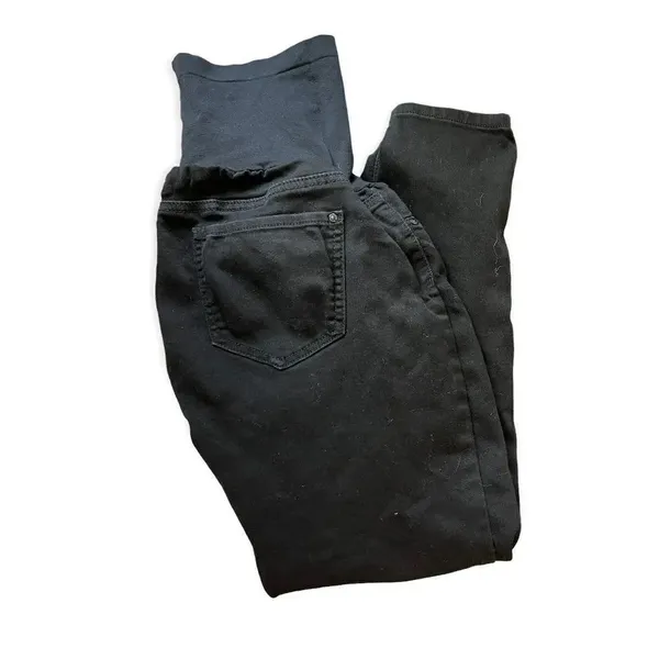 Womens Vintage Violet Maternity Black Full Panel Skinny Jeans - Sz XL - Image 2