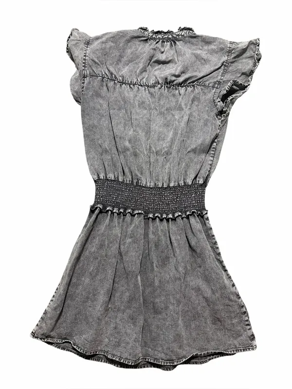 Rails Ladies Amina Mini Dress Black Acid Wash Size Small - Image 6