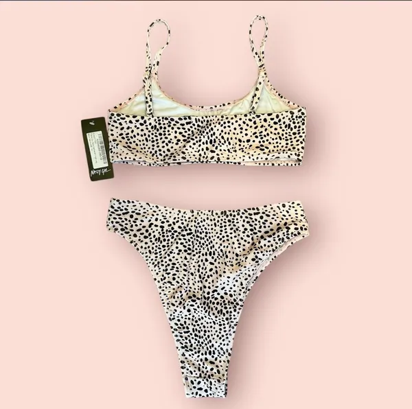 NWT Nasty Gal Dalmatian Bikini Set, Size 6, MSRP $34 - Image 4