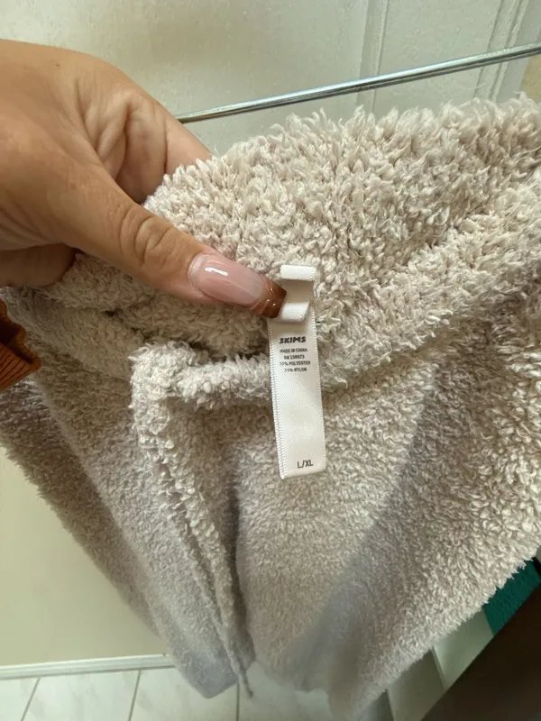 SKIMS Cozy Knit Lounge Pants Cream Size L/XL - Image 2