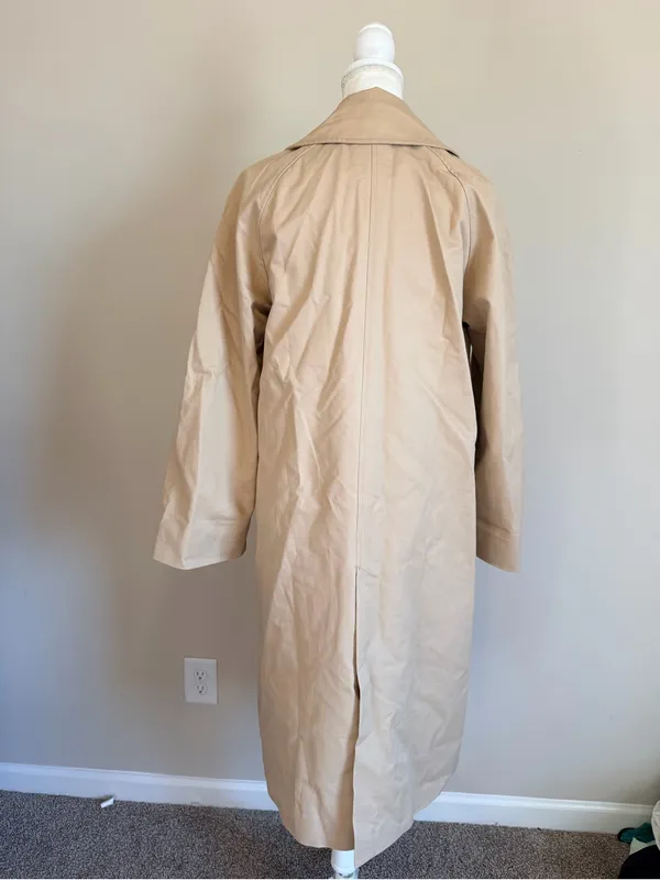 NWT Varley Robyn Oversized Car cotton twill Coat A line shape size xxs - Image 12
