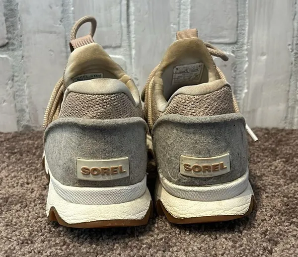 Sorel kinetic lace casual sneakers in tan - Image 5