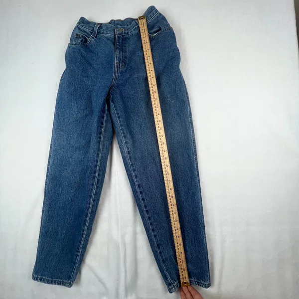 Gitano High Waisted Mom‎ Jeans Womens 10 Petite Blue Excellent Vintage 90s Taper - Image 8