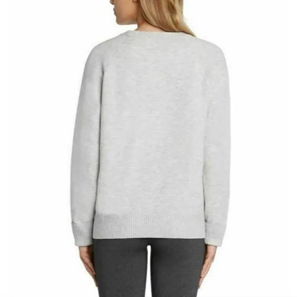 Max & Mia Gray Crew Neck Front Seam Sweater (M) - Image 2