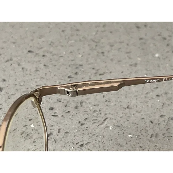 Marchon Super Flex Eyeglasses Frames ONLY Gold Flex Italy 50-18-130 oval - Image 7