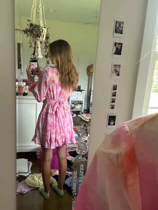 Long Sleeve Dress Pink Size XS - Image 2
