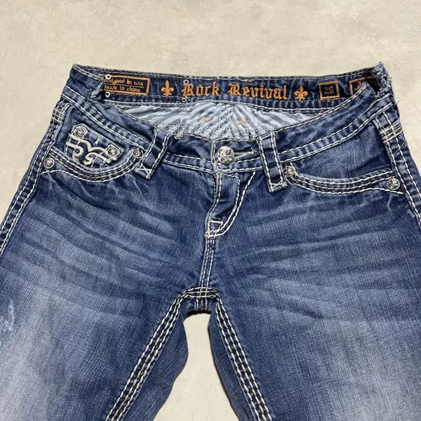 Buckle Rock Revival Women's Jeans SZ 26 Jamila Bootcut Distressed Grunge Punk - Image 5