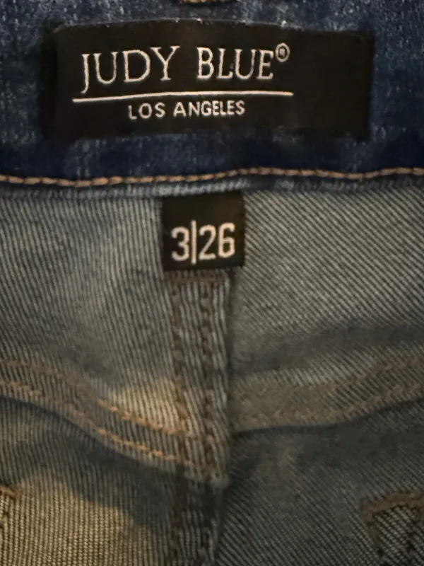 Judy Blue JB88531 Wide Leg Jeans Women’s 3/26 High Rise Medium Wash Stretch - Image 7