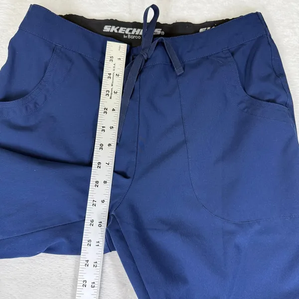 Skechers by Barco Navy Blue Scrub Pants Womens Cargo Athletic Medical S - Image 3
