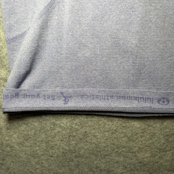 Lululemon Women Short Sleeve Athletic Top Size 6 Heathered Purple - Image 3