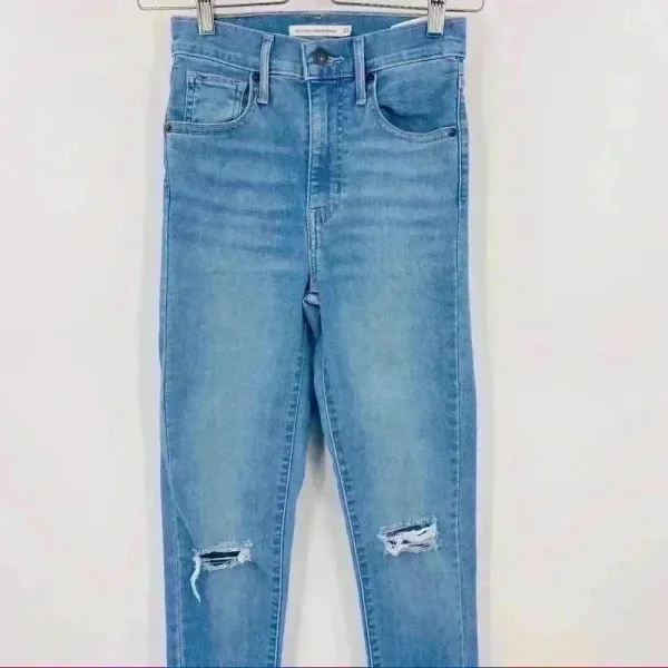 Levi's Distressed Women's Mile‎ High Super Skinny Distressed Jeans Size 25 - Image 7