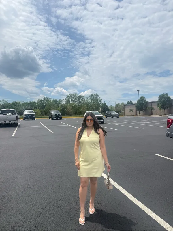 wild fable Pale Yellow Mini Dress with Spaghetti Straps - Image 2
