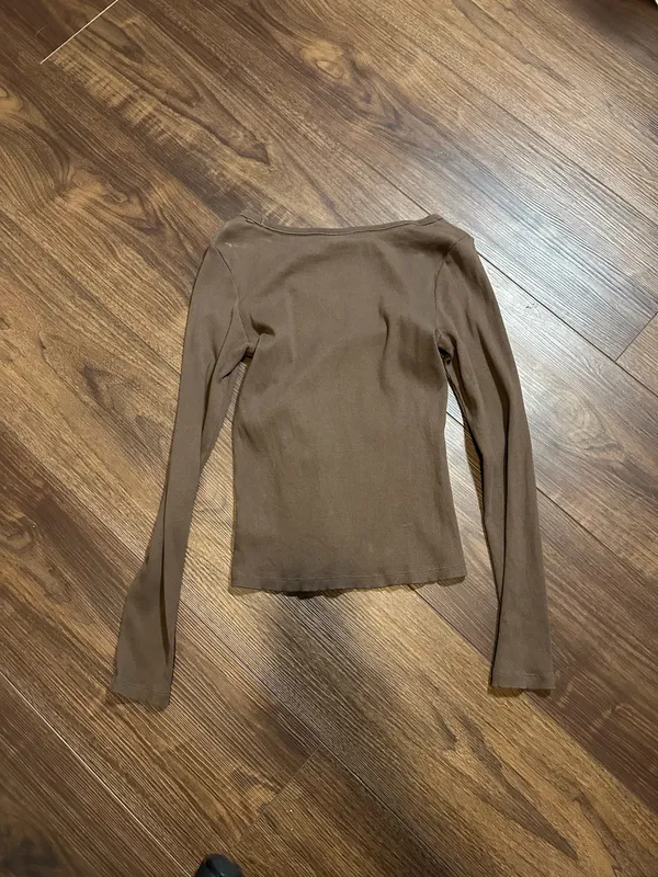 Target Brown Long Sleeve Top - Image 2