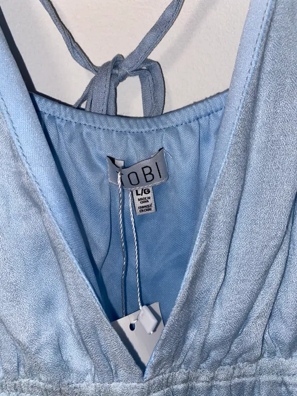 Tobi Blue Mini Dress - Image 8