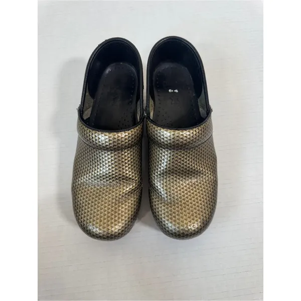Dansko Green Leather Clogs Womens 7 Nursing Shoes Comfort Platform Casual - Image 3