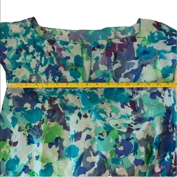 Anthropologie Le Shack 100% Silk Shift Dress by Tracy Feith Size 4 - Image 8