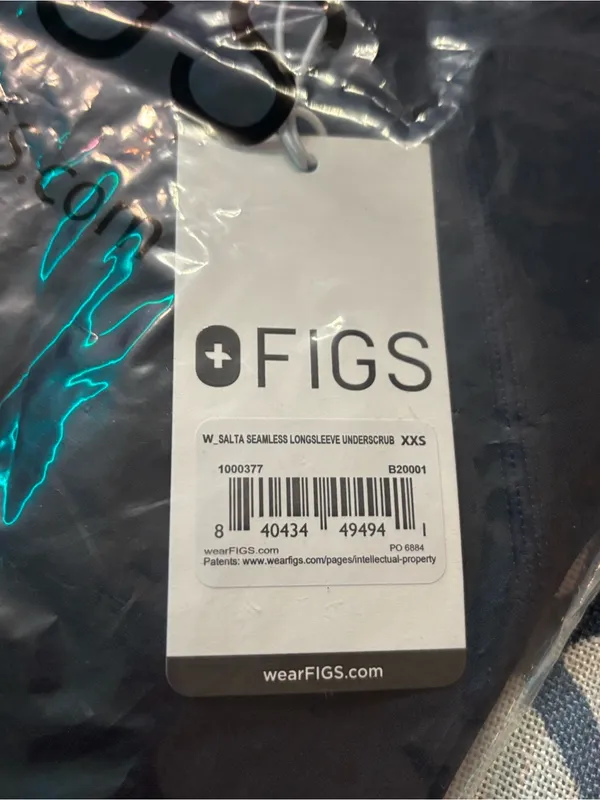 Salta Seamless Long-Sleeve Under scrub Navy Size XXS NWT - Image 6