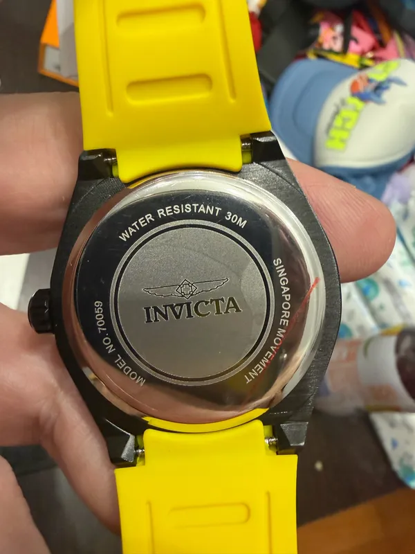 Invicta Speedway Rim Men's Watch - 46mm, Yellow (70059) - Image 4
