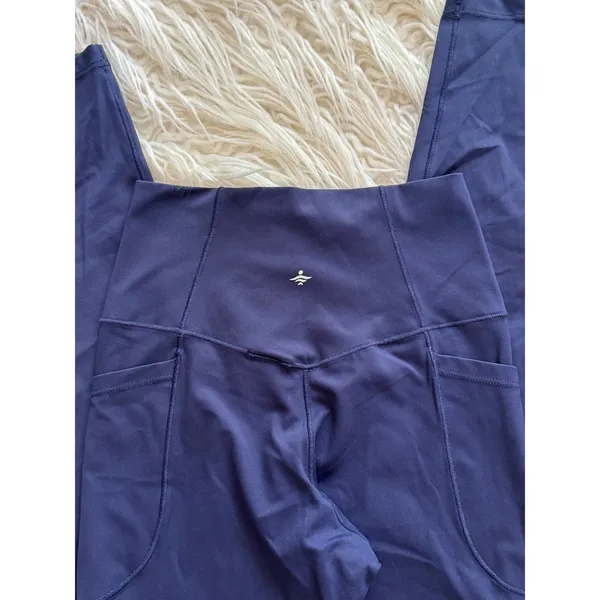 Halara SoftlyZero Crossover Pocket Leggings Peacoat Size XS 7/8 - Image 9