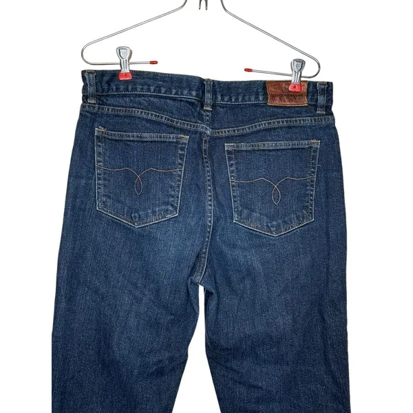 Lauren Jeans Co. Women's Jeans Classic Mid-Calf Cropped High-Rise‎ Denim Blue 32 - Image 9