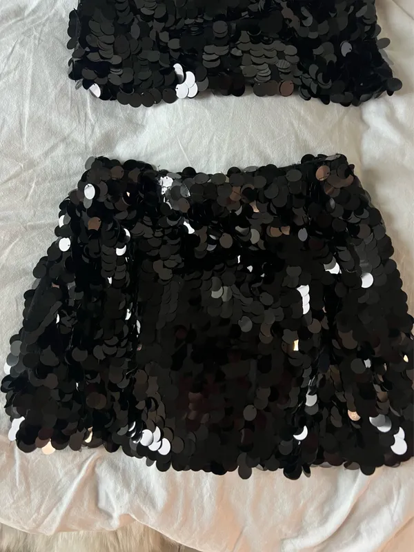 Muche & Muchette Black Sequence skirt set - Image 2