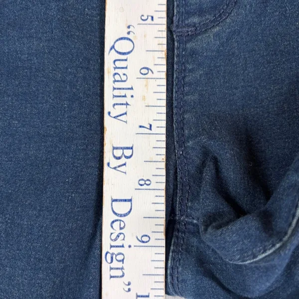 Free People Penny Pull On Flare Jeans Dark Wash Blue Denim Size 30x33 Bohemian - Image 5
