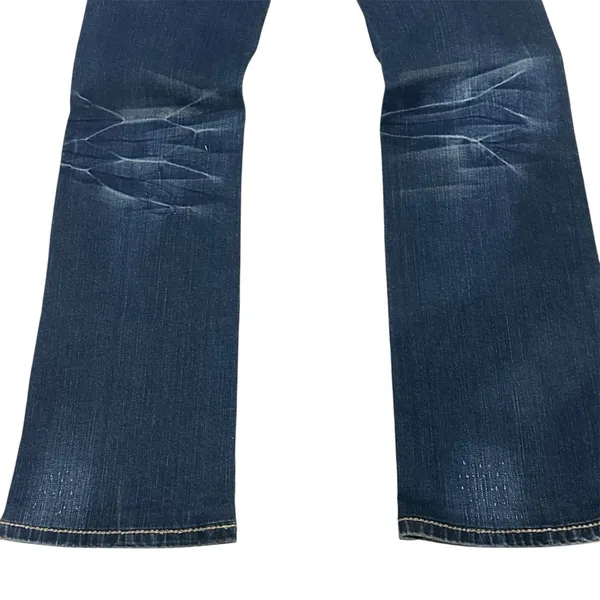 Adiktd Bootcut Jeans‎ Womens Mid Rise Embellished Stretch Blue Denim 2 / W27 - Image 2