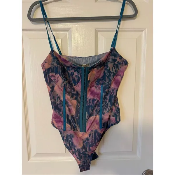 Free people printed night rhythm bodysuit - Image 5