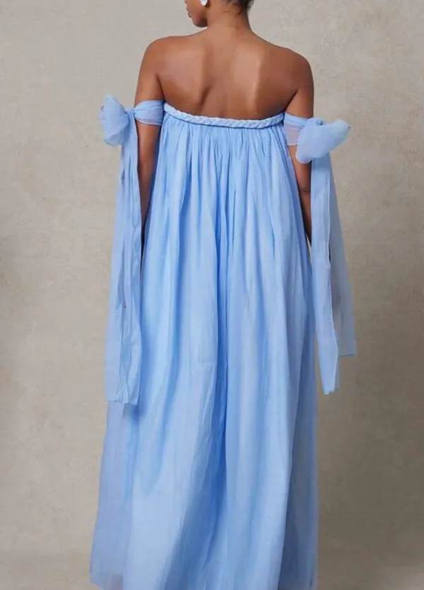 Light blue flowy maxi dress - Image 2