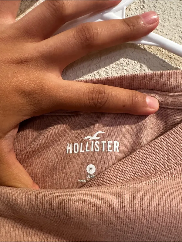 Hollister Crop Top Dusty Rose Size Medium 0171 - Image 2
