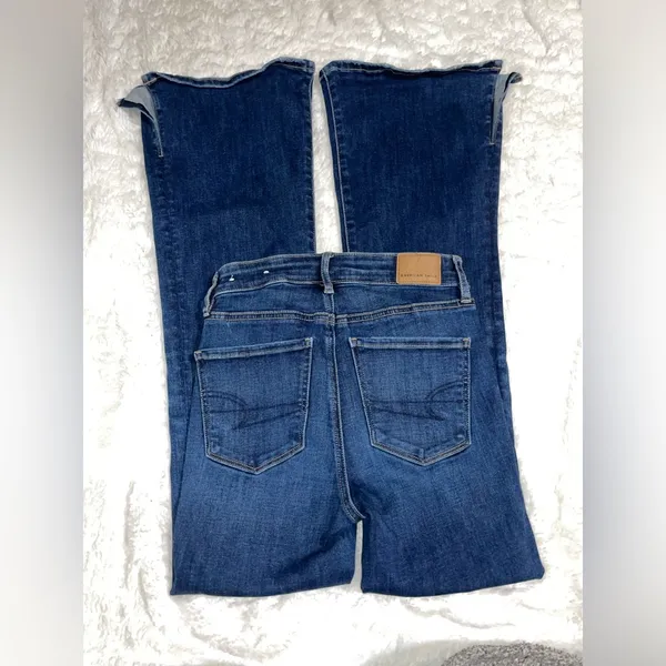 American Eagle Slit Side Flare Jeans sz.00 - Image 4