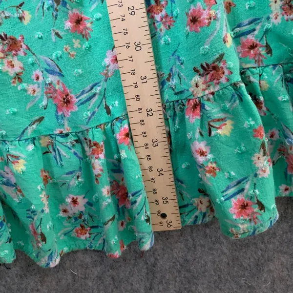 Promesa Women Size‎ Large High Low sleeveless green floral maxi dress - Image 8