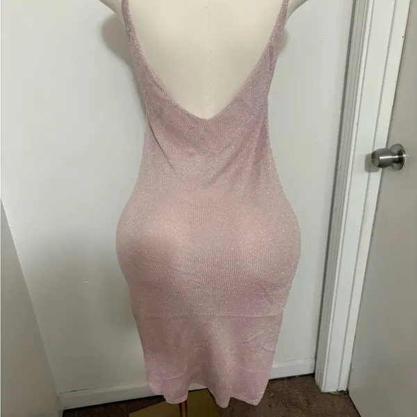 Sparkling Mauve Bodycon Slip Dress NWOT Medium - Image 2